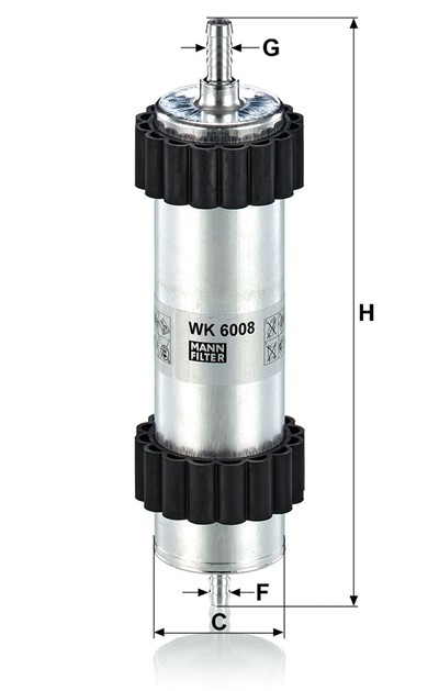 MANN-FILTER WK 6008 EAN: 4011558020903.