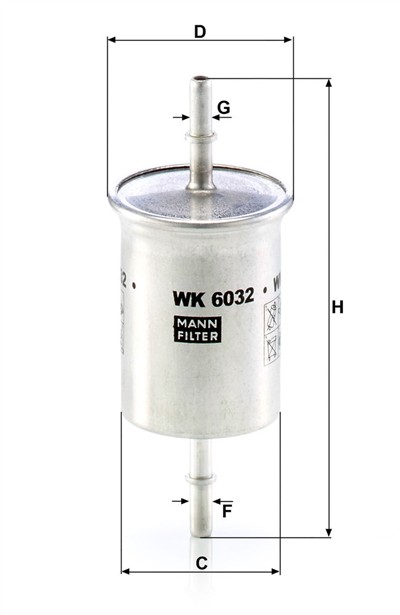 MANN-FILTER WK 6032 EAN: 4011558071875.