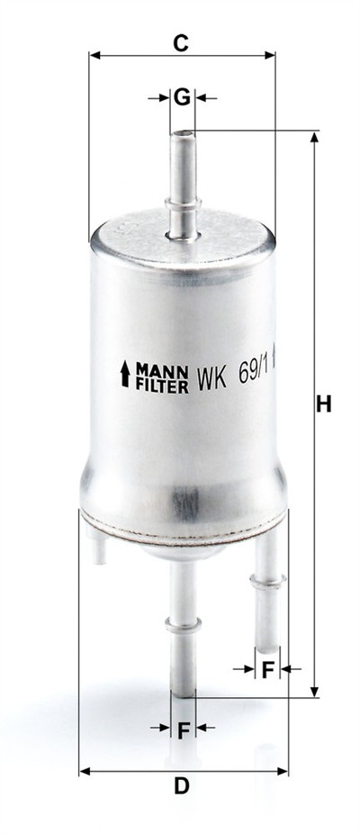 MANN-FILTER WK 69/1 EAN: 4011558955700.