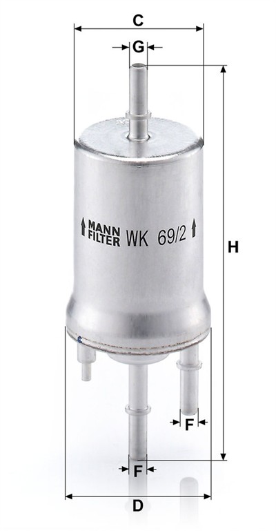 MANN-FILTER WK 69/2 EAN: 4011558955601.