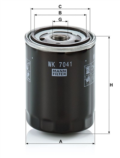 MANN-FILTER WK 7041 EAN: 4011558080501.