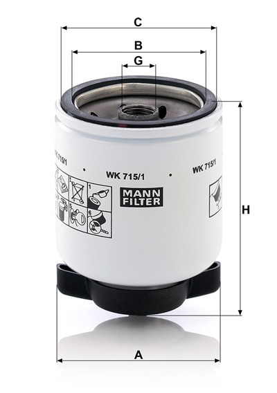MANN-FILTER WK 715/1 EAN: 4011558964603.
