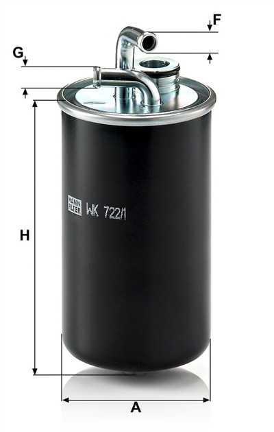 MANN-FILTER WK 722/1 EAN: 4011558965808.