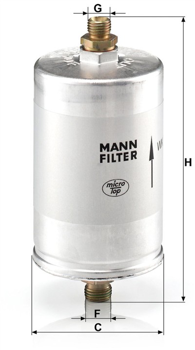 MANN-FILTER WK 726/2 EAN: 4011558930608.
