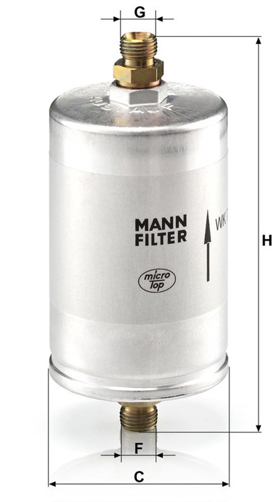MANN-FILTER WK 726/3 EAN: 4011558930707.