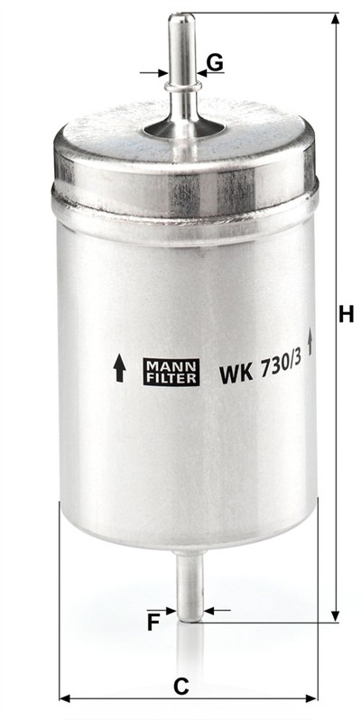 MANN-FILTER WK 730/3 EAN: 4011558939106.