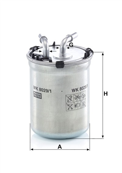 MANN-FILTER WK 8029/1 EAN: 4011558064228.