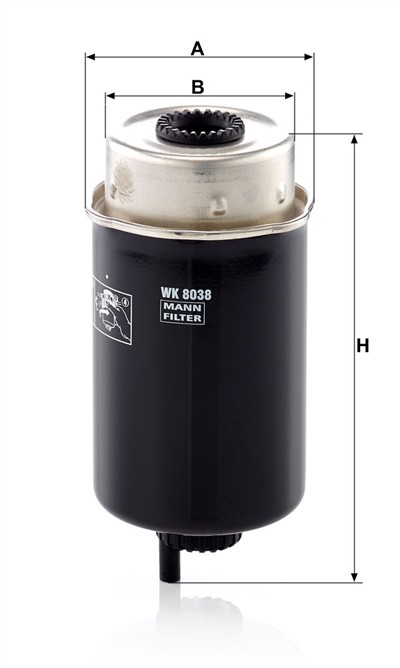 MANN-FILTER WK 8038 EAN: 4011558043117.