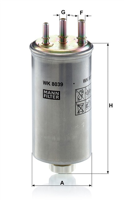 MANN-FILTER WK 8039 EAN: 4011558041854.