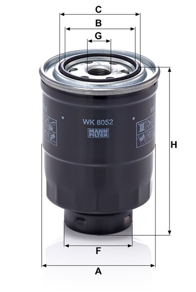 MANN-FILTER WK 8052 z EAN: 4011558056124.