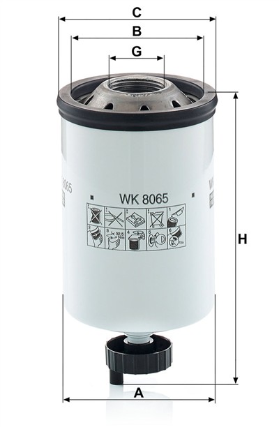 MANN-FILTER WK 8065 EAN: 4011558086695.