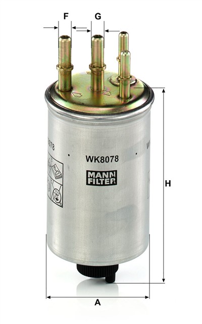 MANN-FILTER WK 8078 EAN: 4011558813253.