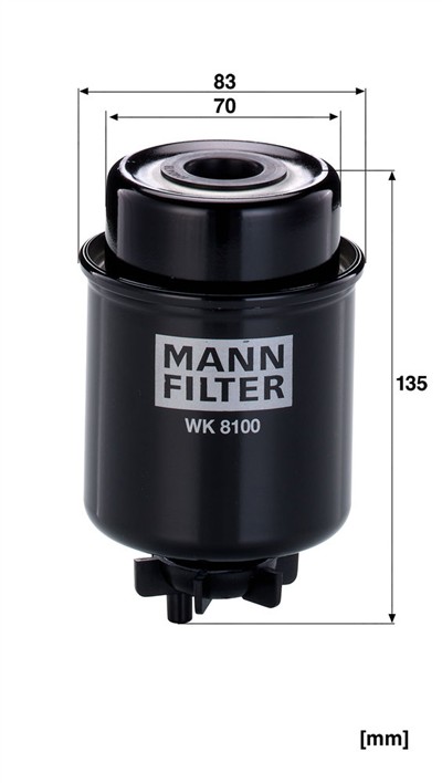 MANN-FILTER WK 8100 EAN: 4011558954307.