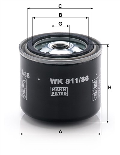 MANN-FILTER WK 811/86 EAN: 4011558909802.