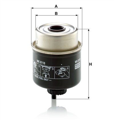 MANN-FILTER WK 8118 EAN: 4011558958800.