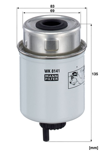 MANN-FILTER WK 8141 EAN: 4011558962708.