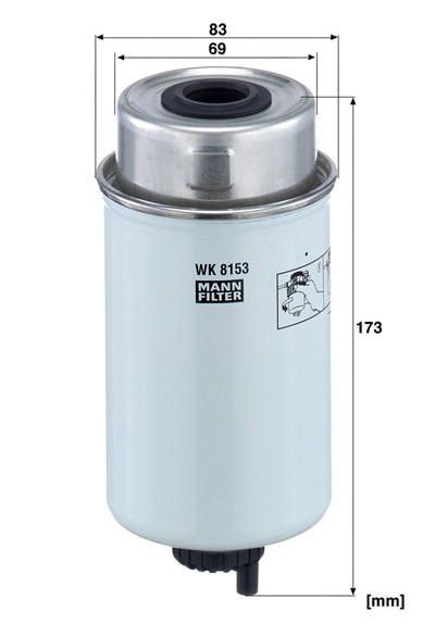 MANN-FILTER WK 8153 EAN: 4011558963903.