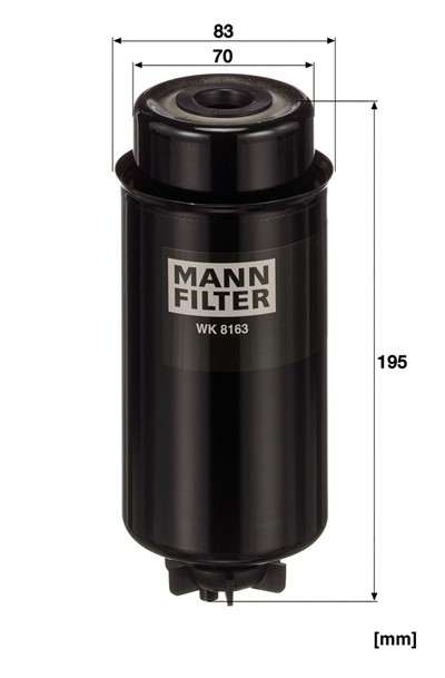 MANN-FILTER WK 8163 EAN: 4011558972509.