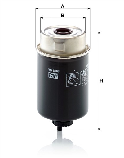 MANN-FILTER WK 8166 EAN: 4011558006396.