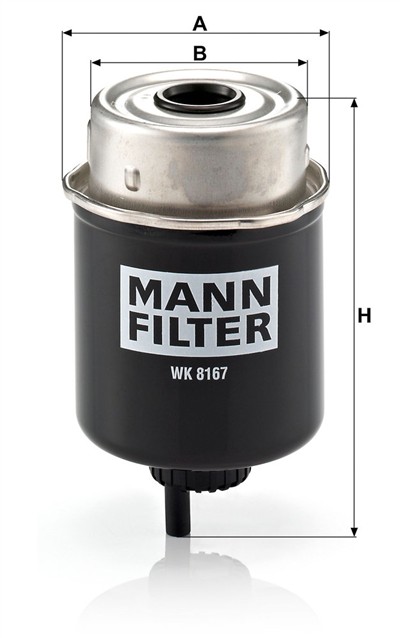 MANN-FILTER WK 8167 EAN: 4011558012243.