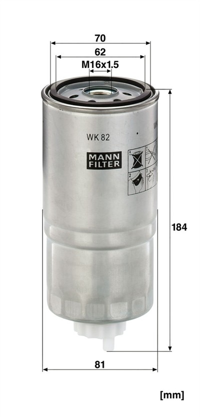MANN-FILTER WK 82 EAN: 4011558970208.