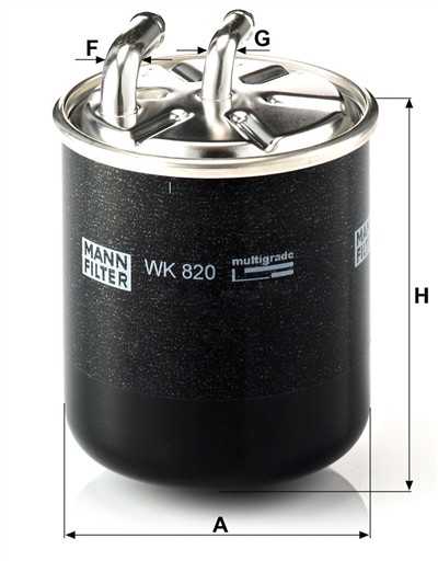 MANN-FILTER WK 820 EAN: 4011558938000.
