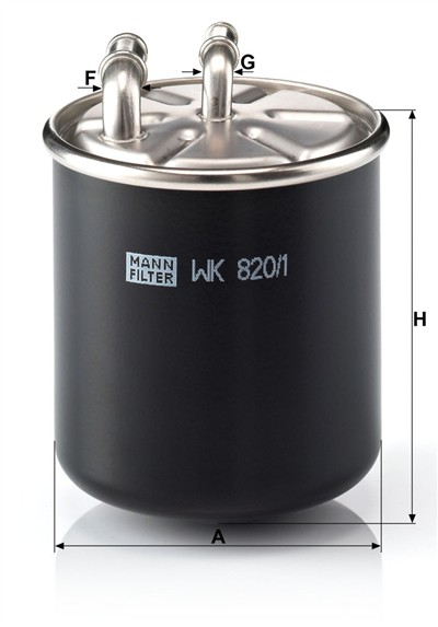 MANN-FILTER WK 820/1 EAN: 4011558945404.