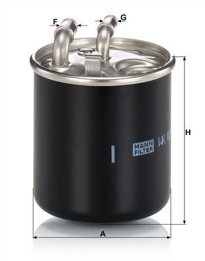 MANN-FILTER WK 820/2 X EAN: 4011558969707.