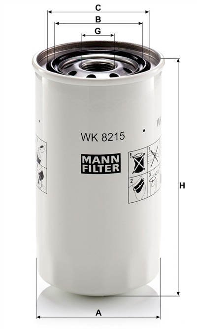 MANN-FILTER WK 8215 EAN: 4011558045128.