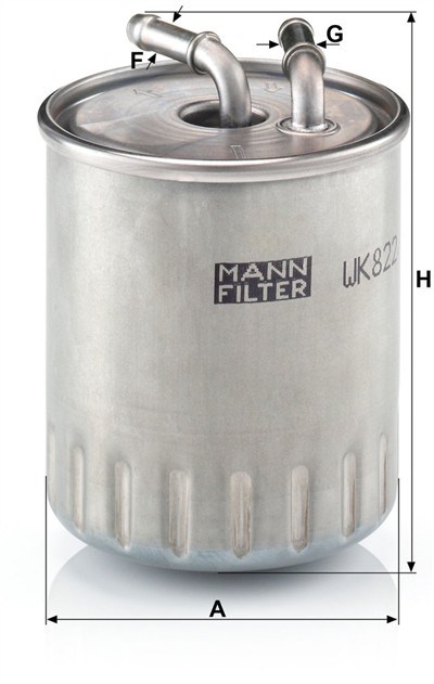 MANN-FILTER WK 822/3 EAN: 4011558941505.