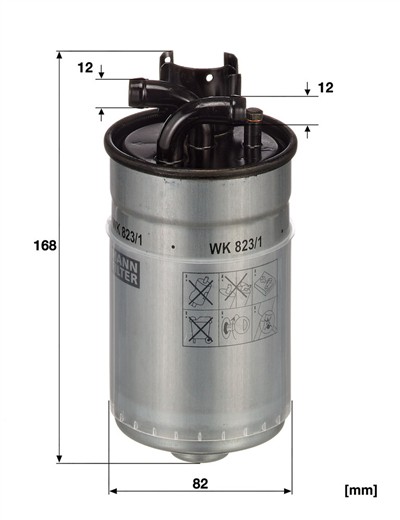 MANN-FILTER WK 823/1 EAN: 4011558938901.