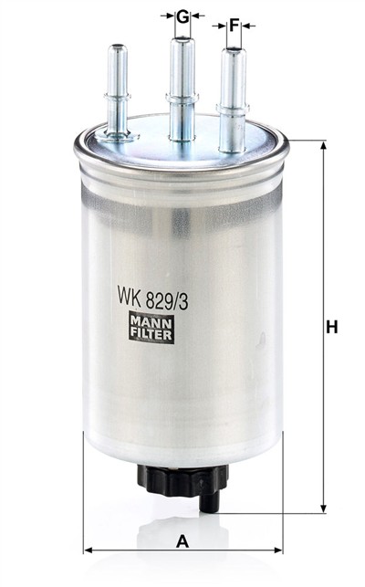 MANN-FILTER WK 829/3 EAN: 4011558953300.