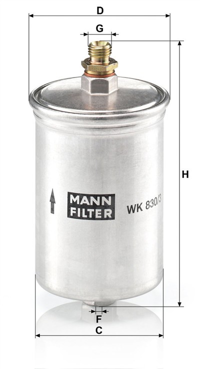 MANN-FILTER WK 830/3 EAN: 4011558901707.