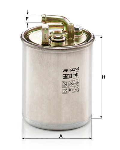MANN-FILTER WK 842/20 EAN: 4011558943707.