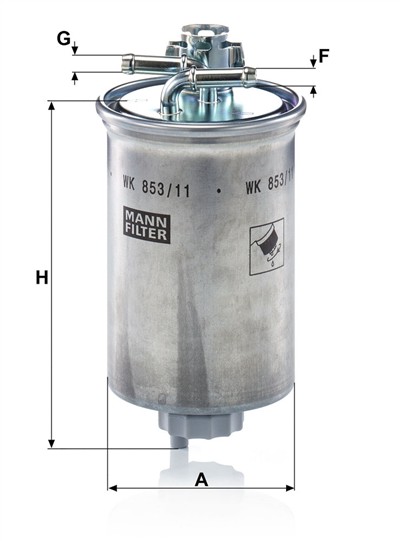 MANN-FILTER WK 853/11 EAN: 4011558936709.