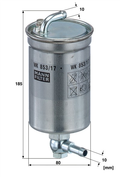 MANN-FILTER WK 853/17 EAN: 4011558948603.