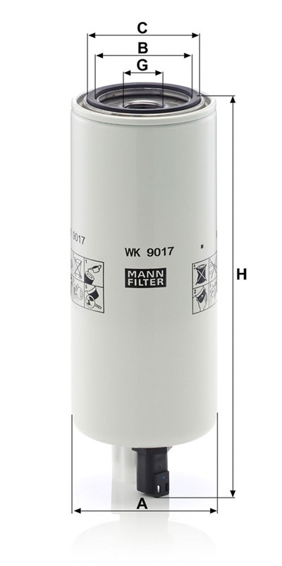 MANN-FILTER WK 9017 X EAN: 4011558034870.