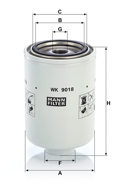 MANN-FILTER WK 9018 X EAN: 4011558041076.