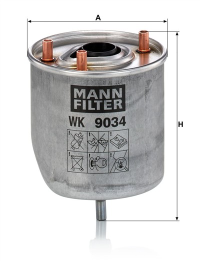 MANN-FILTER WK 9034 Z EAN: 4011558028275.