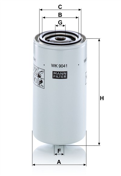 MANN-FILTER WK 9041 X EAN: 4011558043926.