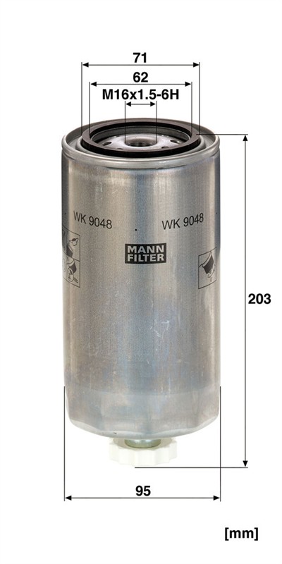 MANN-FILTER WK 9048 x EAN: 4011558044640.