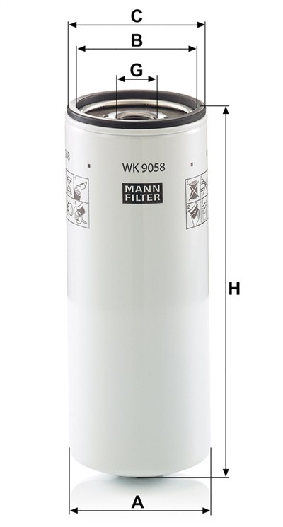 MANN-FILTER WK 9058 EAN: 4011558086183.