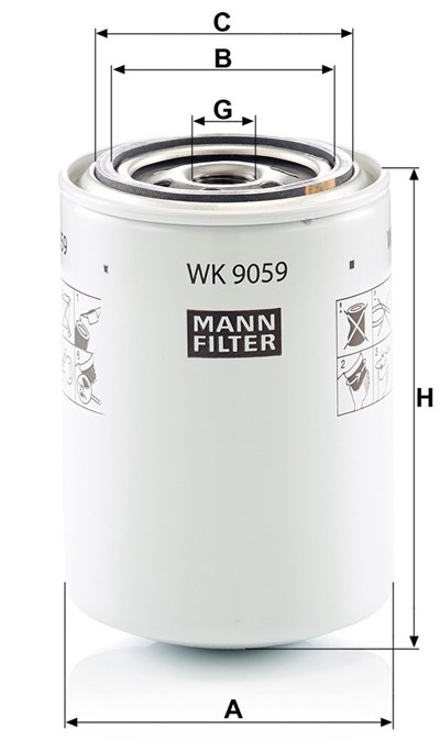 MANN-FILTER WK 9059 EAN: 4011558086664.