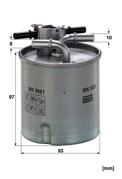 MANN-FILTER WK 9081 EAN: 4011558611972.