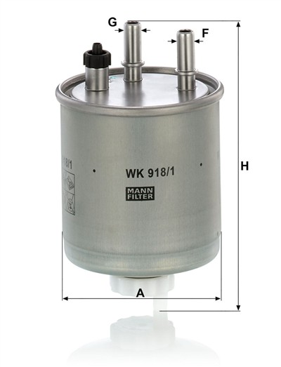 MANN-FILTER WK 918/1 EAN: 4011558005276.