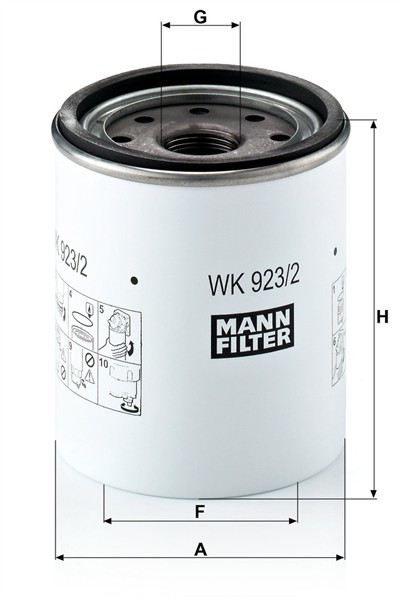 MANN-FILTER WK 923/2 X EAN: 4011558951009.