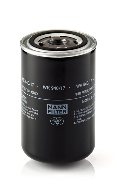 MANN-FILTER WK 940/17 EAN: 4011558934705.