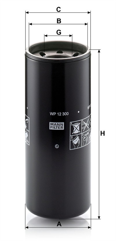 MANN-FILTER WP 12 300 EAN: 4011558800505.