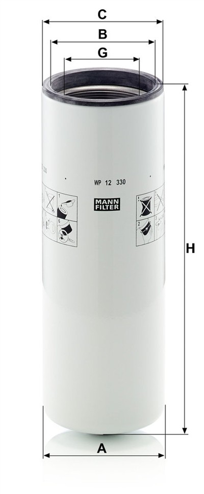 MANN-FILTER WP 12 330 EAN: 4011558035839.