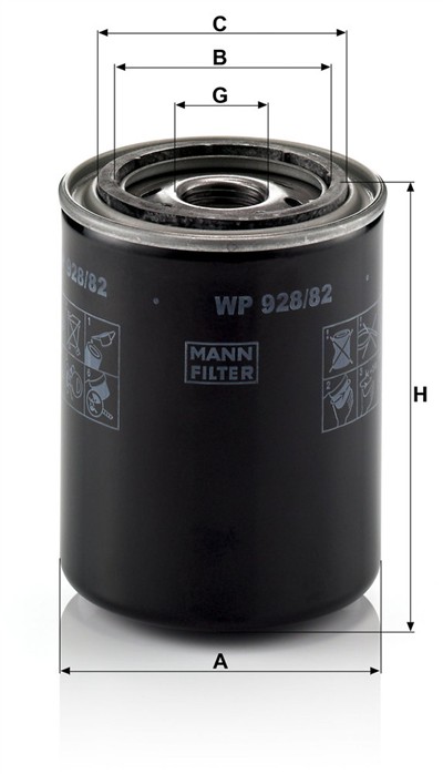 MANN-FILTER WP 928/82 EAN: 4011558959401.